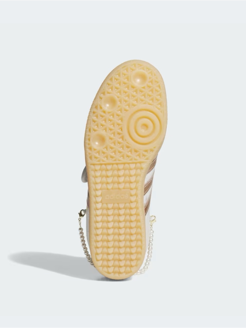 Adidas womens White & Rose Gold Mary Jane Sneaker 6-10 - Picture 3 of 8